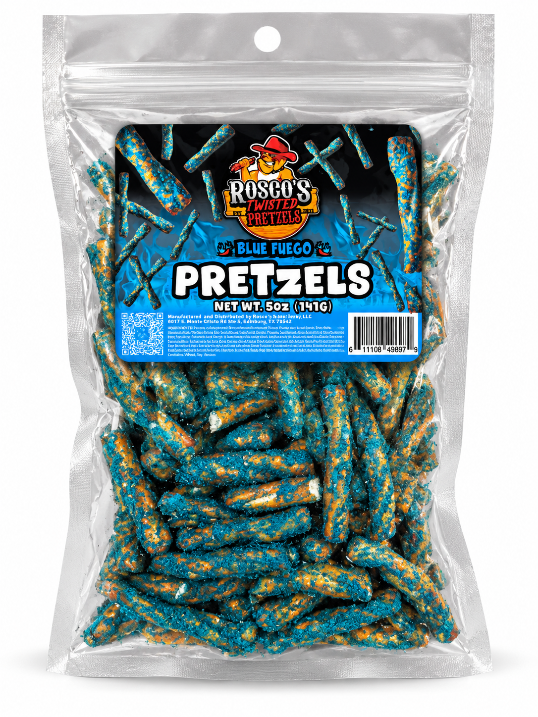 Blue Fuego Twisted Pretzels