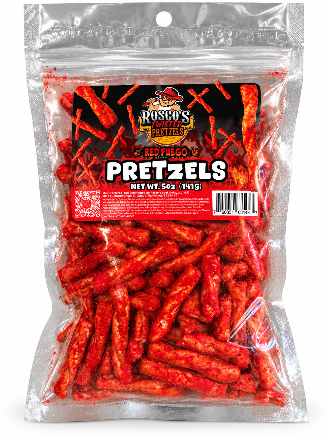 Red Fuego Twisted Pretzels
